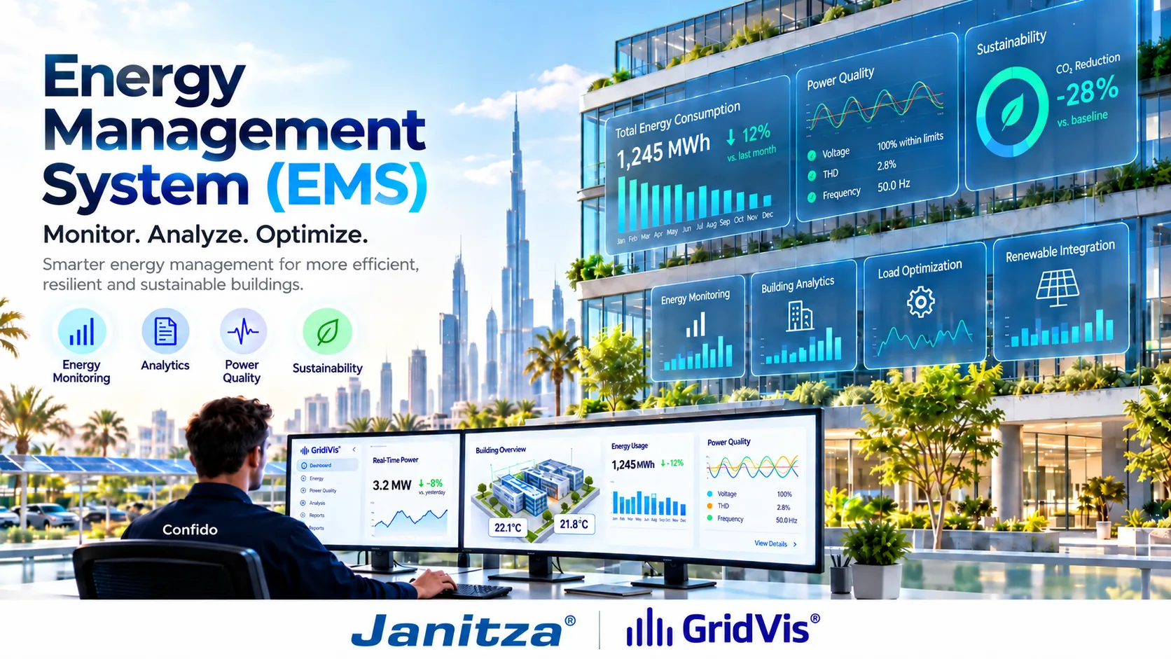 Energy Management System with Janitza and GridVis